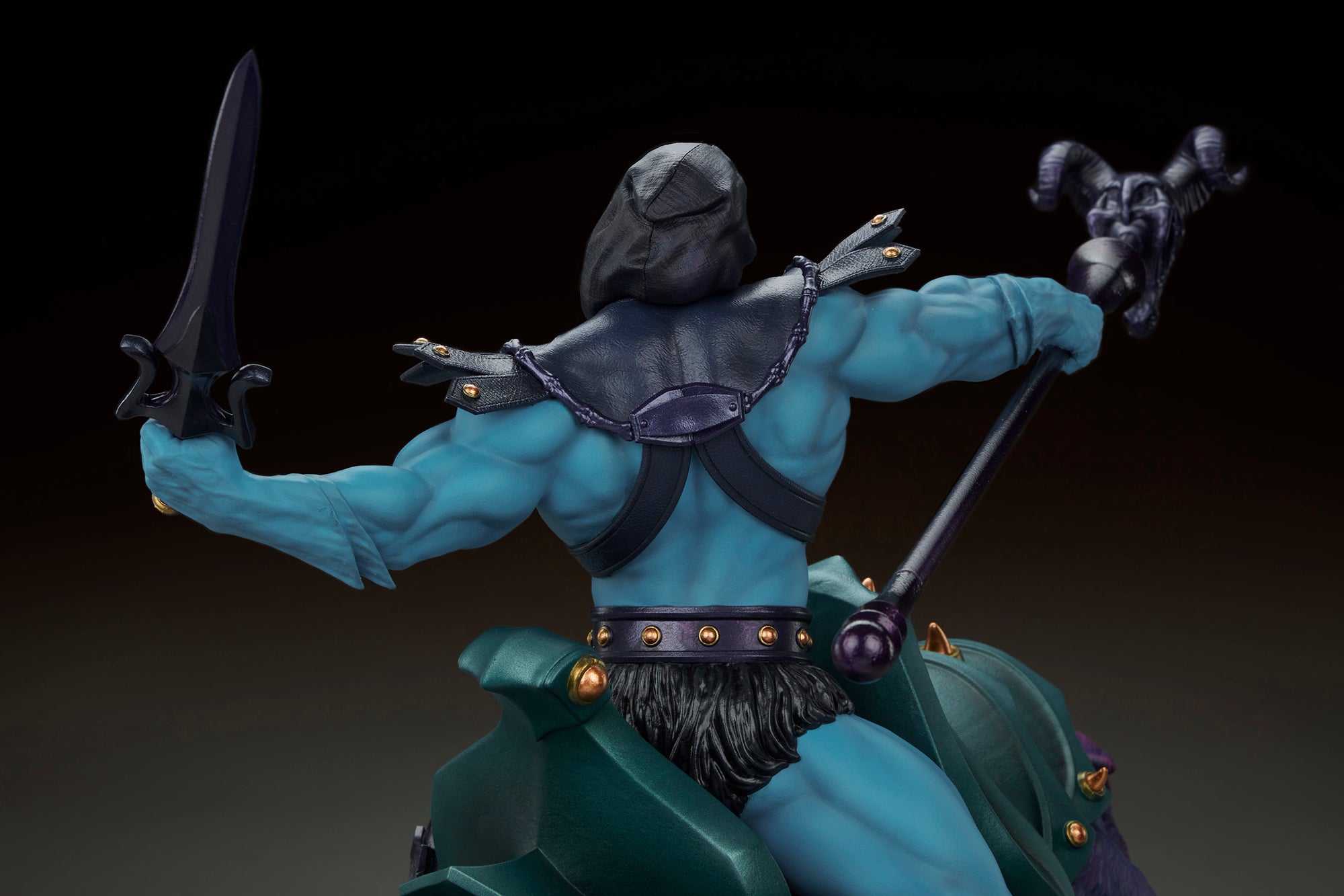 Skeletor &amp; Panther Masters of the Universe Deluxe 1/6 Scale Maquette