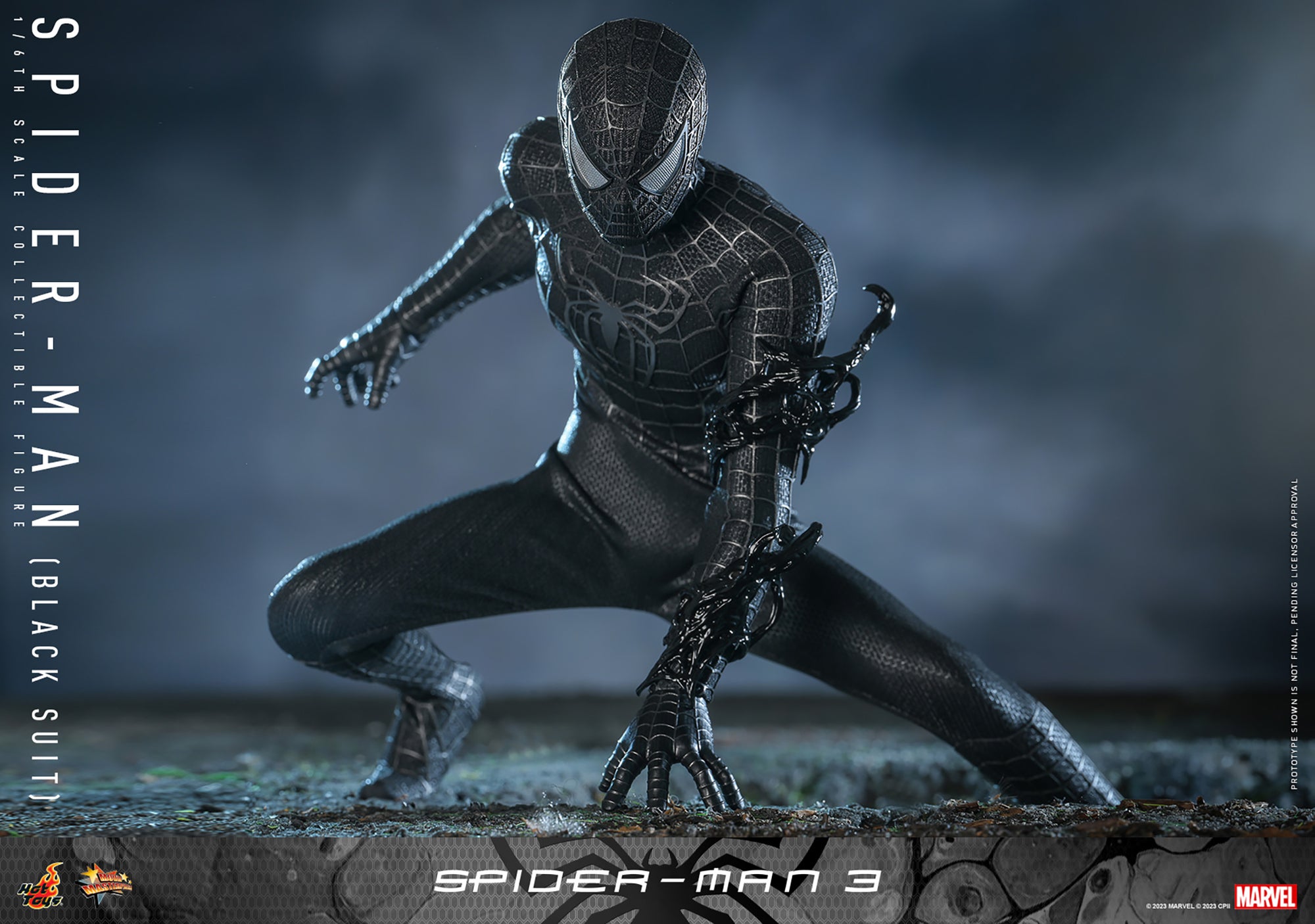 Spider-Man (Black Suit) Sixth Scale Figure