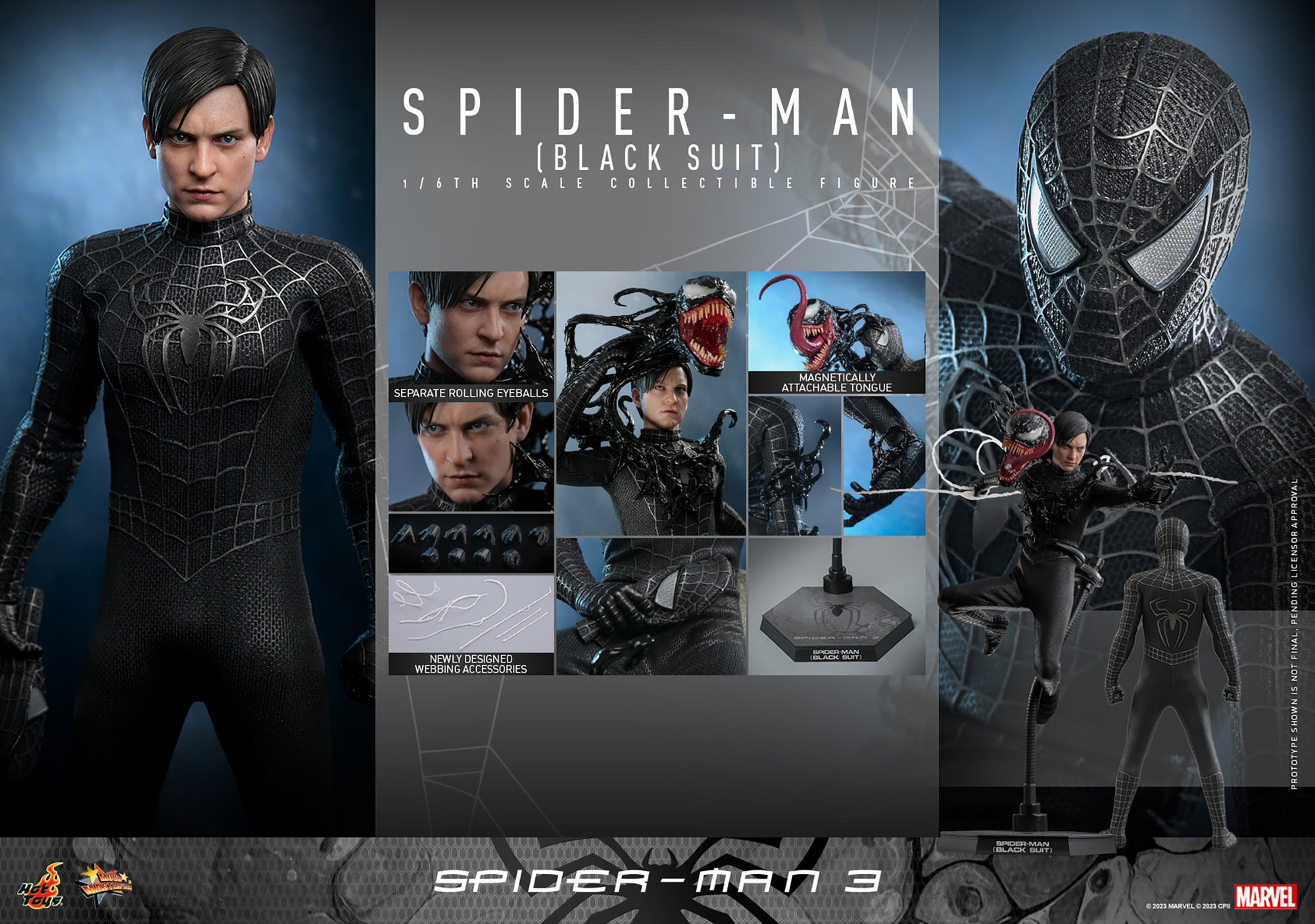 Spider-Man (Black Suit) Sixth Scale Figure