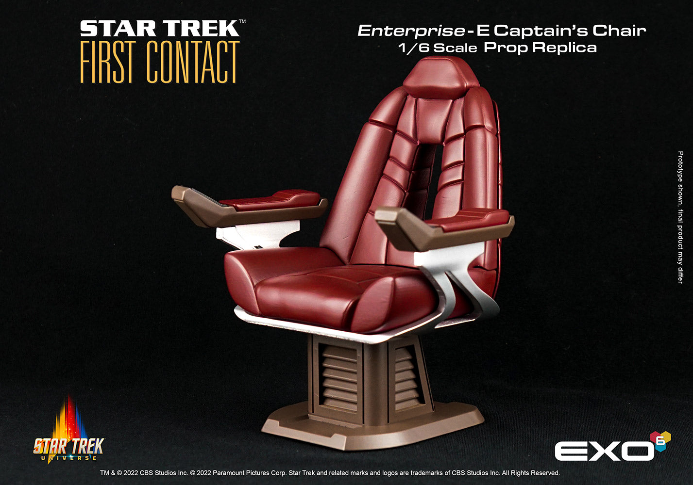 Star Trek: First Contact Enterprise-E Captain’s Chair Prop Replica ...