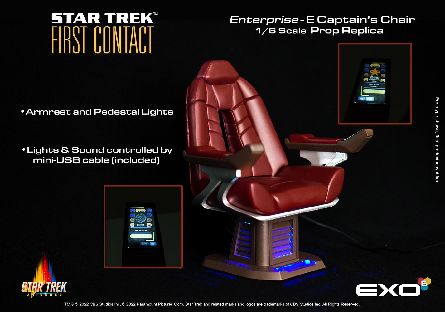 Star Trek: First Contact Enterprise-E Captain’s Chair Prop Replica