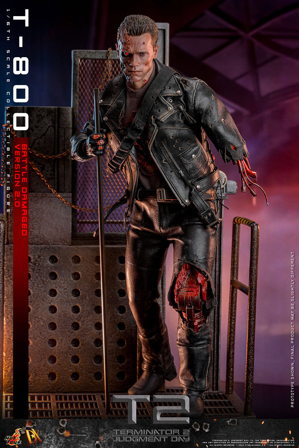 Terminator 2 Judgement Day T-800 Battle Damaged 2.0 1/6 Figure