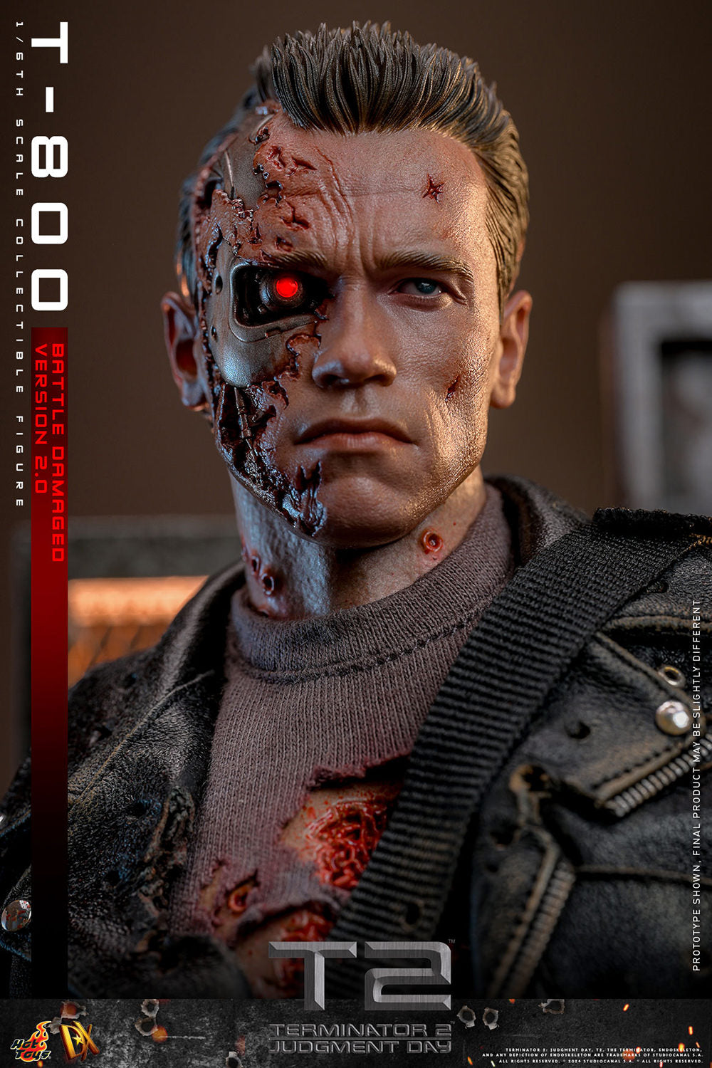 Terminator 2 Judgement Day T-800 Battle Damaged 2.0 1/6 Figure