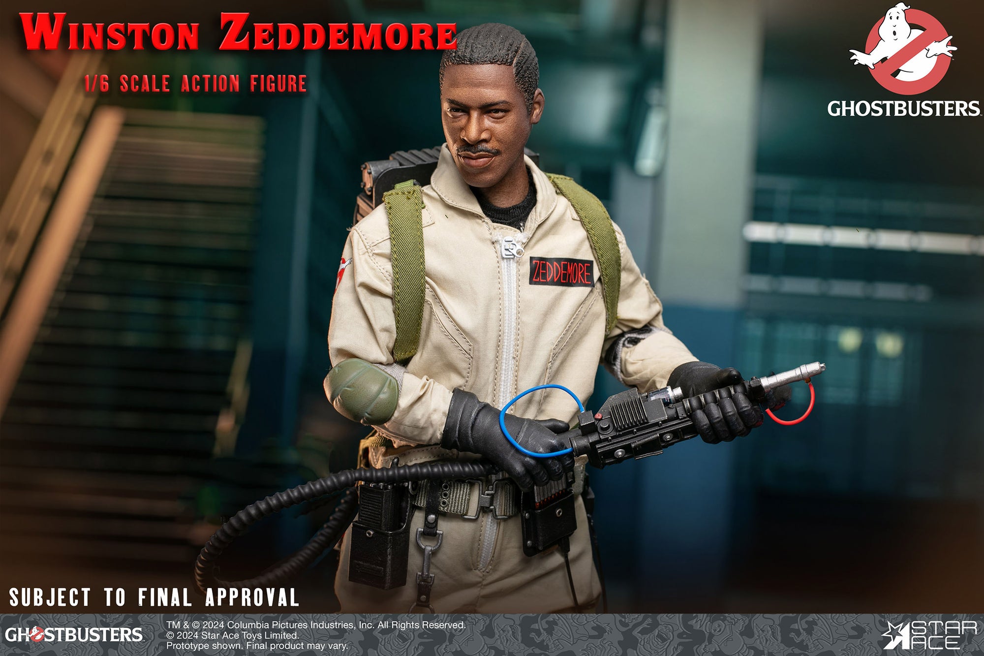 Ghostbusters Winston Zeddemore 1/6 Scale Action Figure
