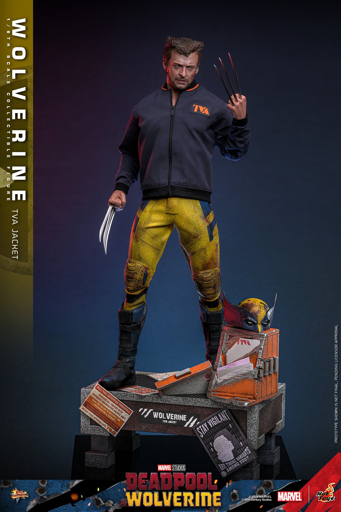 Wolverine TVA Jacket Version 1/6 Scale 12" Figure Marvel MMS756