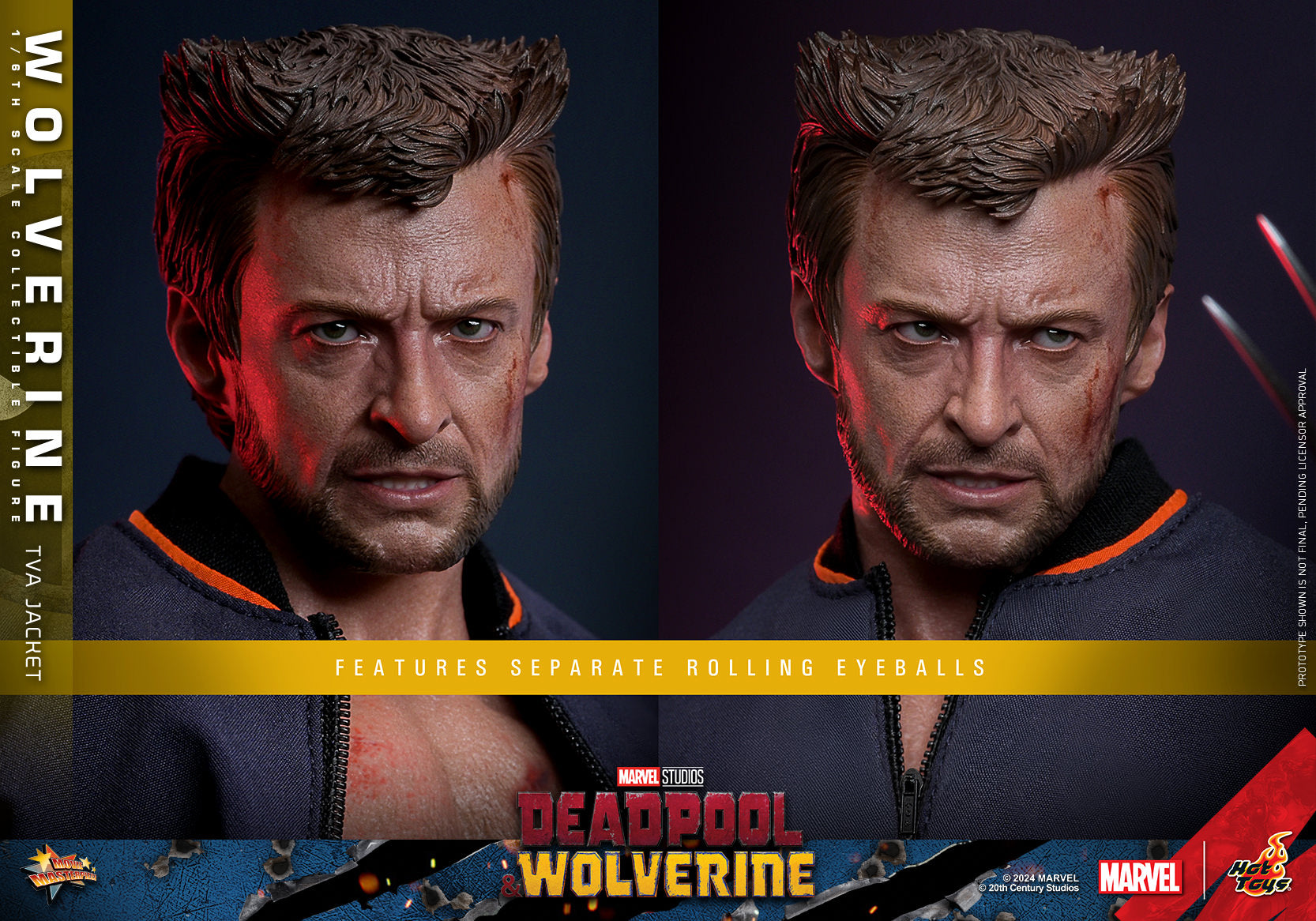 Wolverine TVA Jacket Version 1/6 Scale 12" Figure Marvel MMS756