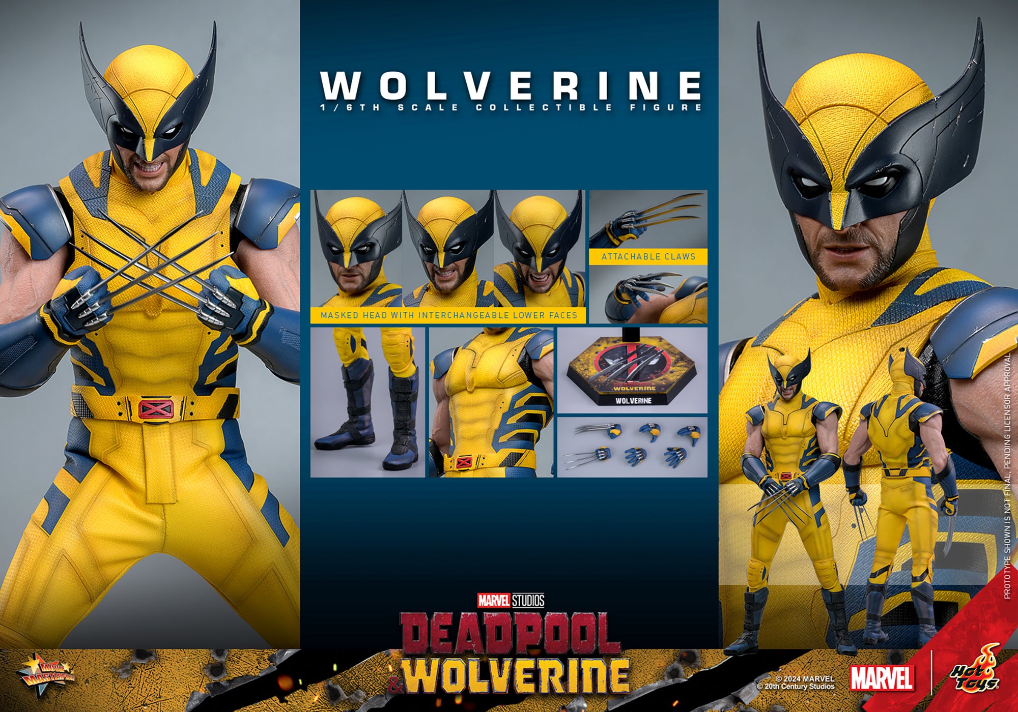 Deadpool &amp; Wolverine Wolverine 1/6 Action Figure