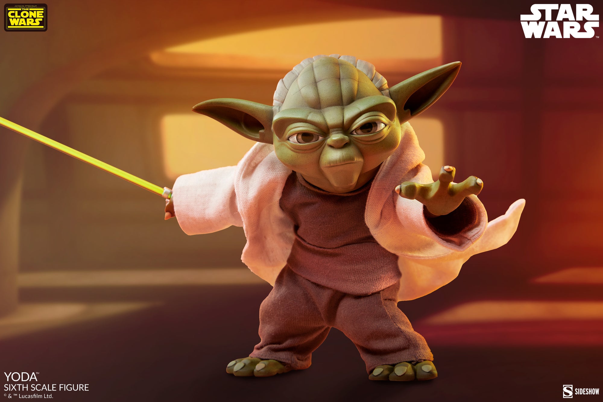 Yoda Star Wars: The Clone Wars Sixth Scale Figure