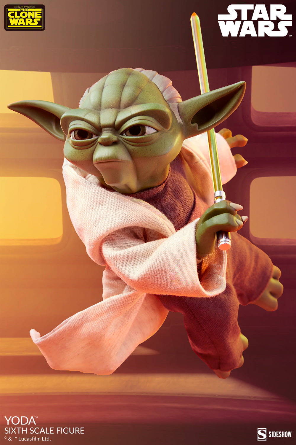 Yoda Star Wars: The Clone Wars Sixth Scale Figure