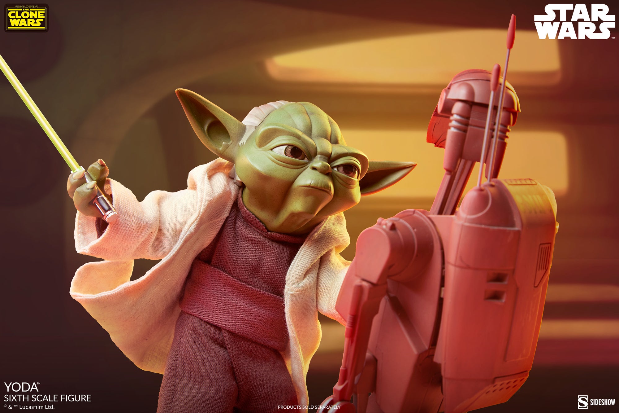 Yoda Star Wars: The Clone Wars Sixth Scale Figure