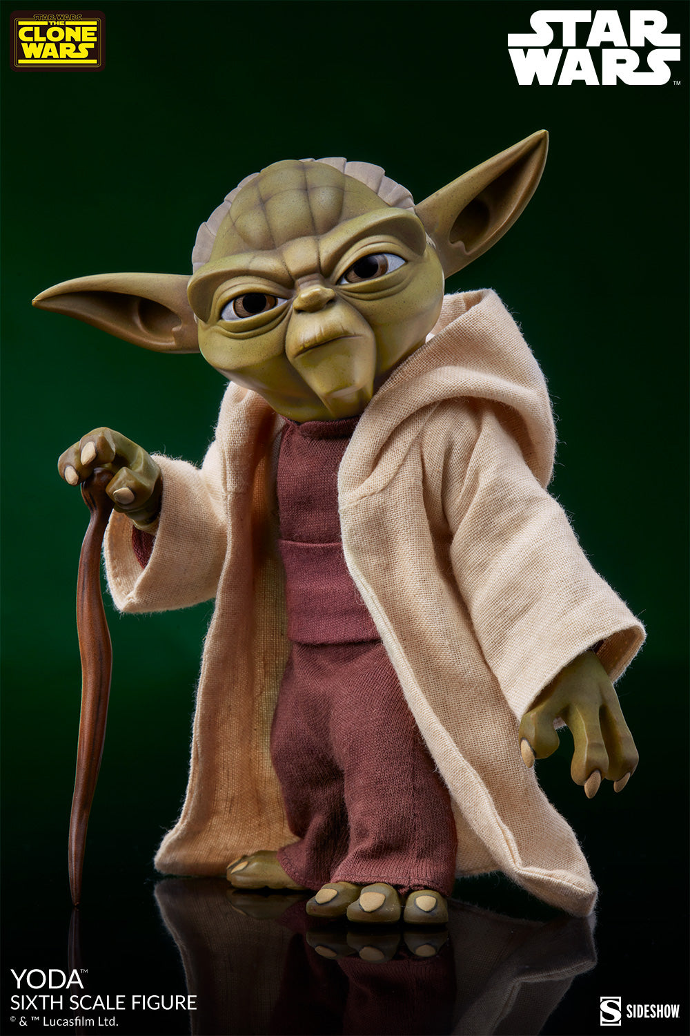 Yoda Star Wars: The Clone Wars Sixth Scale Figure - Collectors Row
