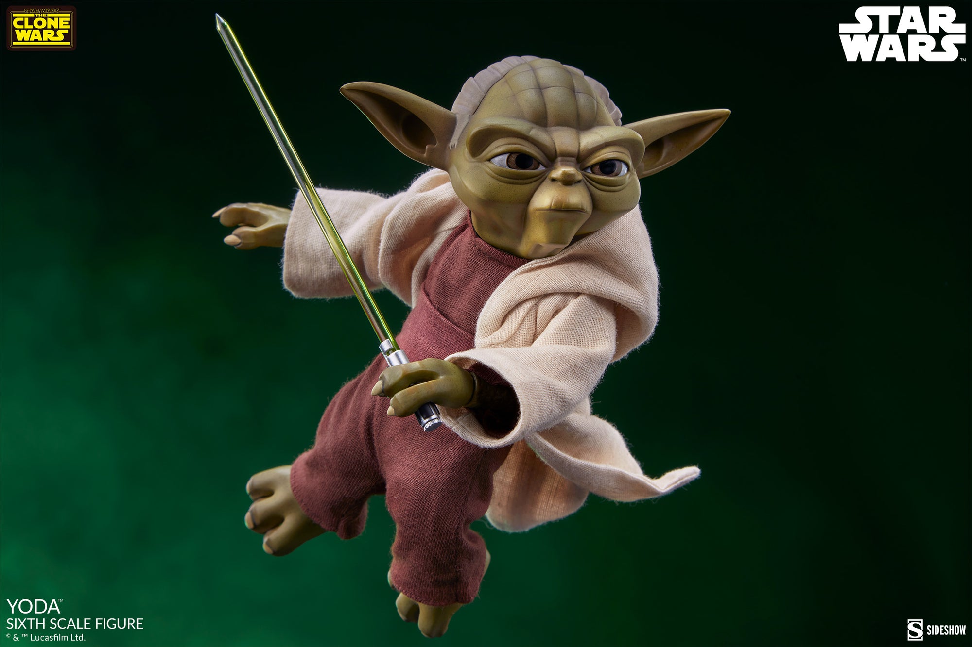 Yoda Star Wars: The Clone Wars Sixth Scale Figure