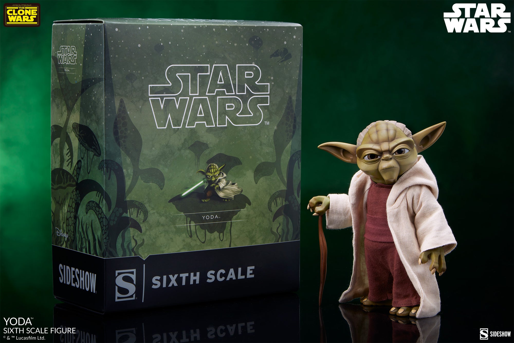 Yoda Star Wars: The Clone Wars Sixth Scale Figure