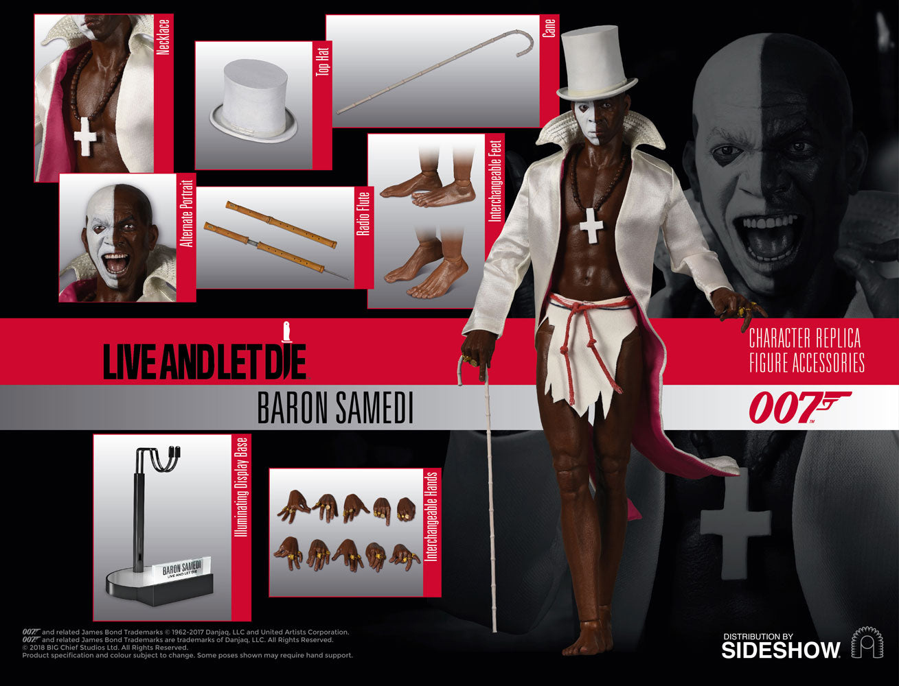 BIG Chief Studios Baron Samedi-Live and Let Die - Sixth Scale Figure - Collectors Row Inc.