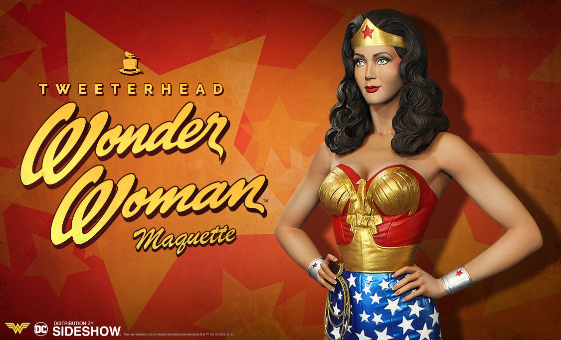 Wonder Woman EXCLUSIVE Statue Lynda Carter Maquette - Collectors Row Inc.