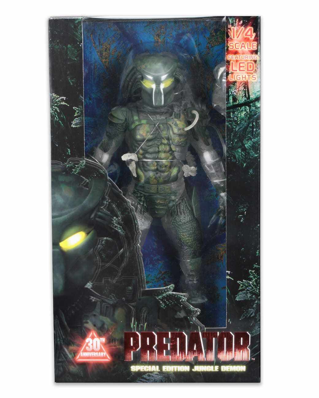 NECA Predator Jungle Demon LED 1/4 Scale Action Figure - Collectors Row Inc.