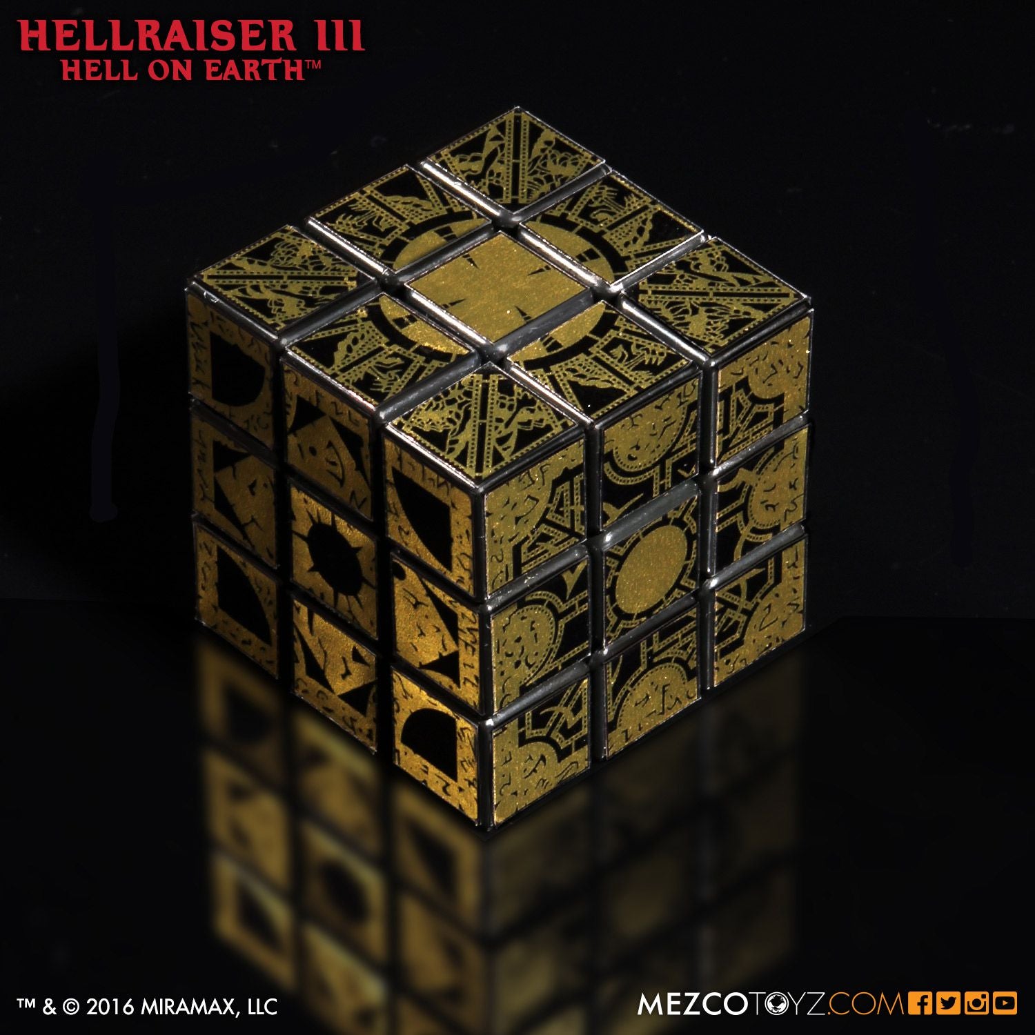 Mezco Pinhead Cube Hellraiser III: Hell on Earth Lament Configuration Puzzle - Collectors Row Inc.