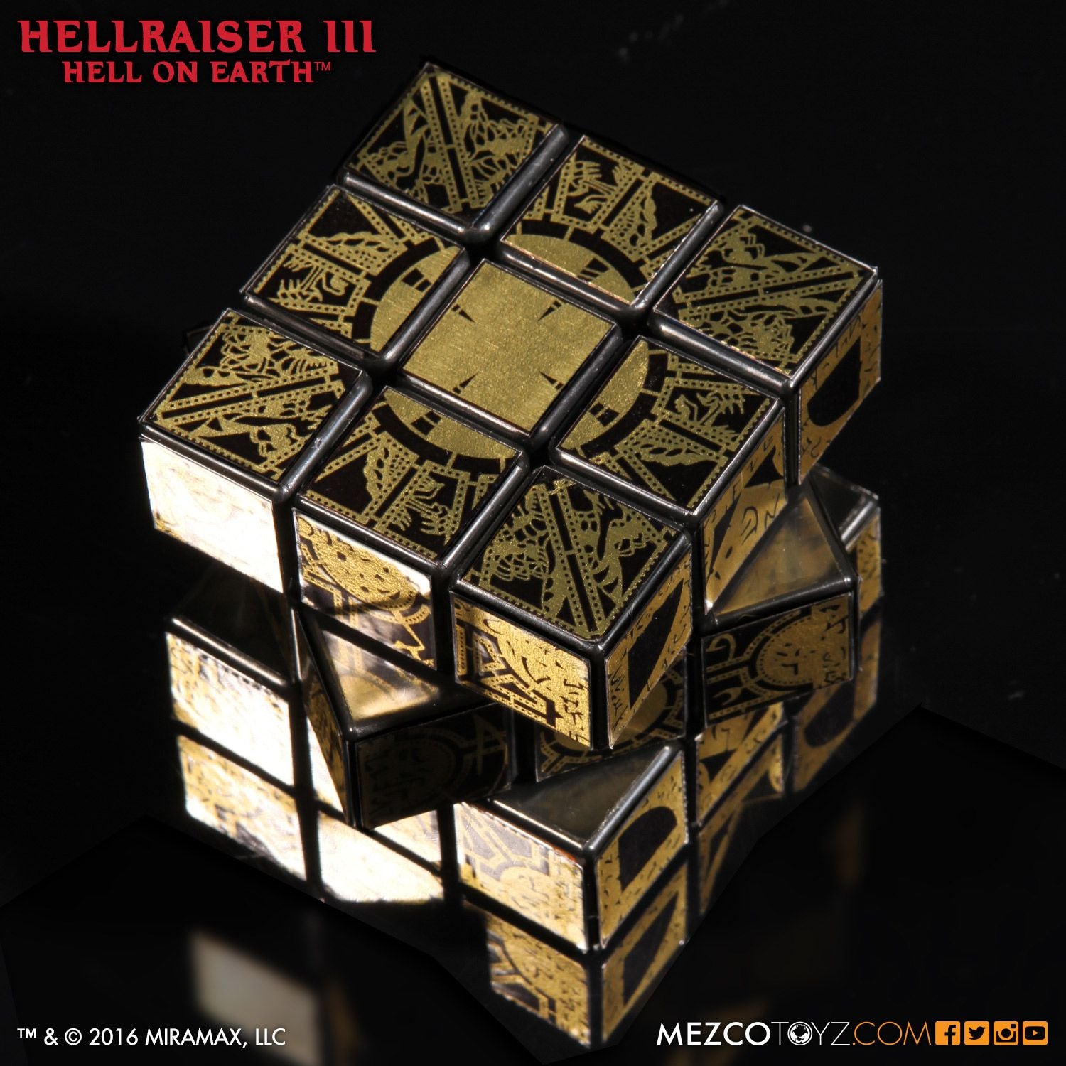 Mezco Pinhead Cube Hellraiser III: Hell on Earth Lament Configuration Puzzle - Collectors Row Inc.
