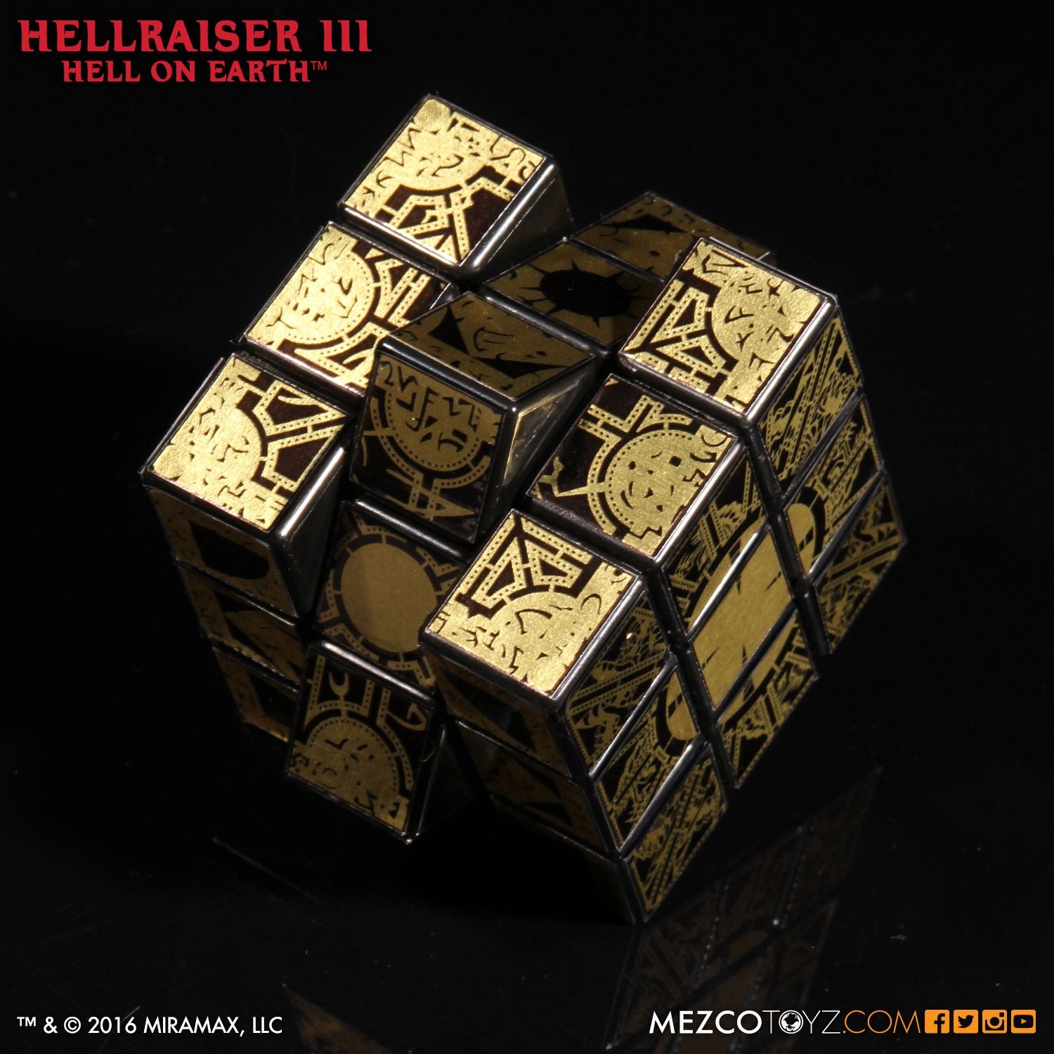 Mezco Pinhead Cube Hellraiser III: Hell on Earth Lament Configuration Puzzle - Collectors Row Inc.