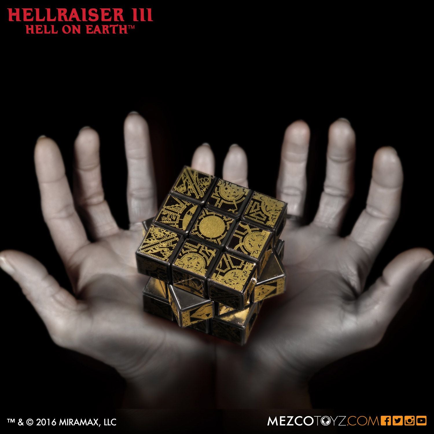 Mezco Pinhead Cube Hellraiser III: Hell on Earth Lament Configuration Puzzle - Collectors Row Inc.