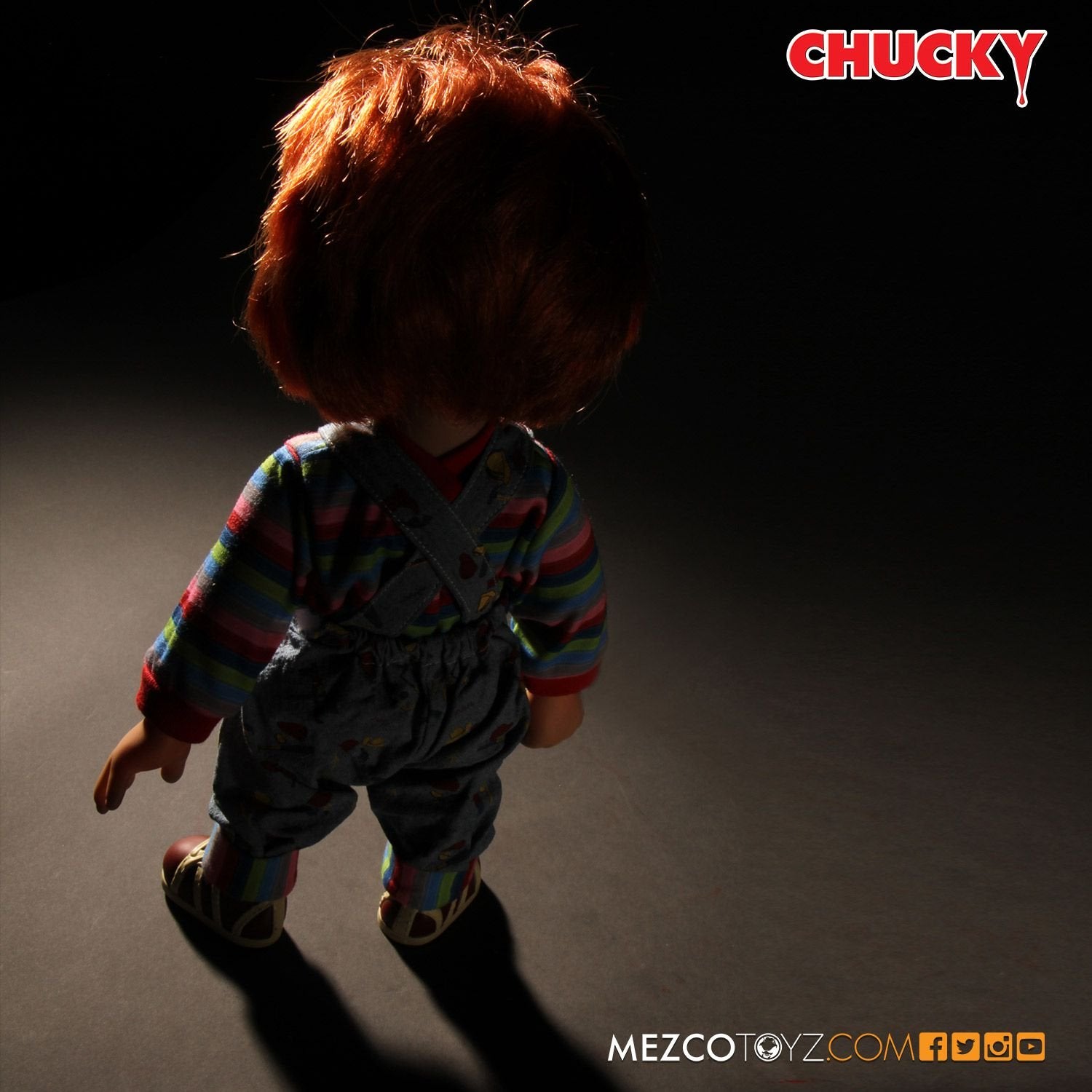 Mezco Toyz  Sneering Chucky 15&quot; Mega Good Guy Action Figure with Sound - Collectors Row Inc.