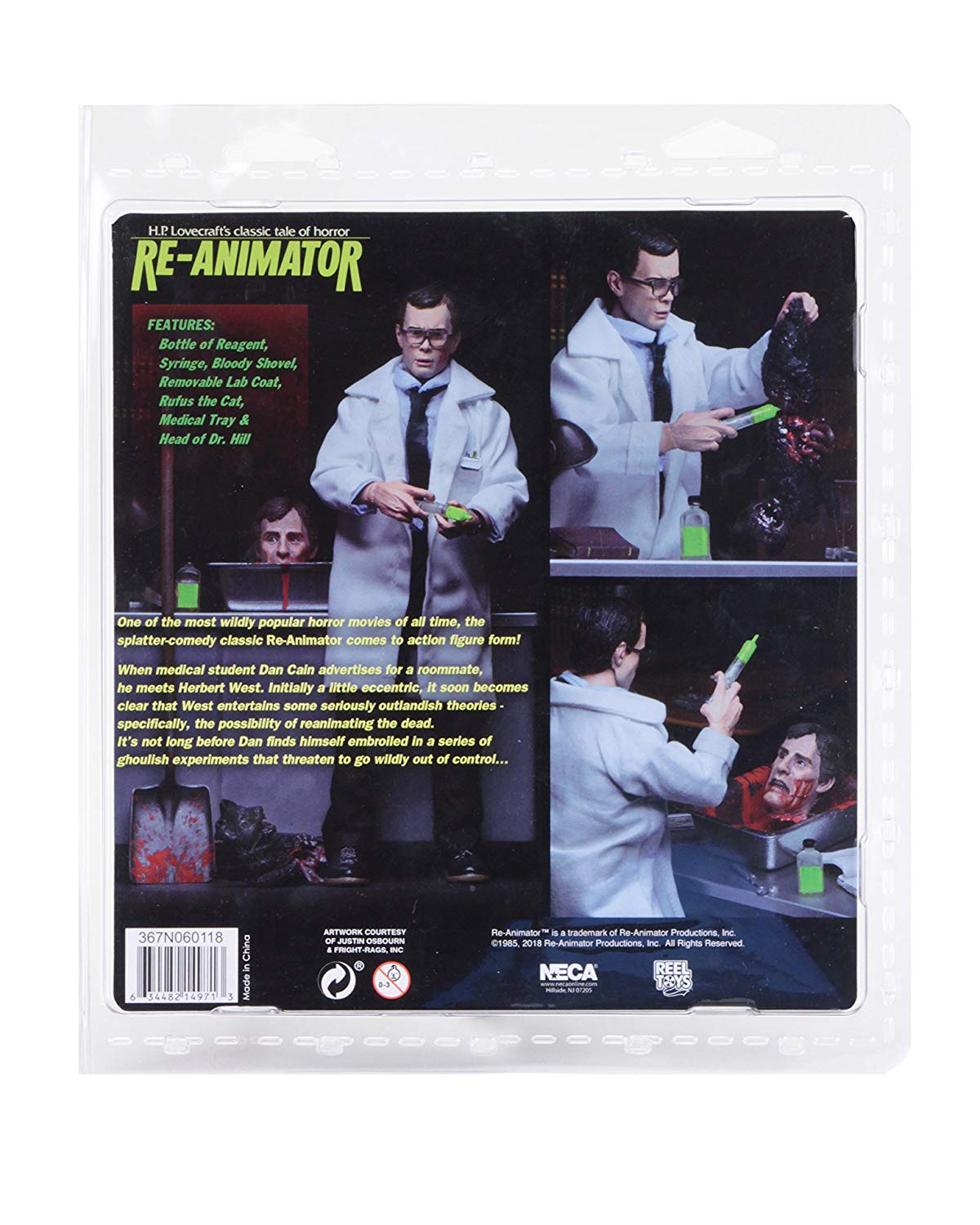 NECA Re-Animator - 8" Clothed Figure - Herbert West - Collectors Row Inc.