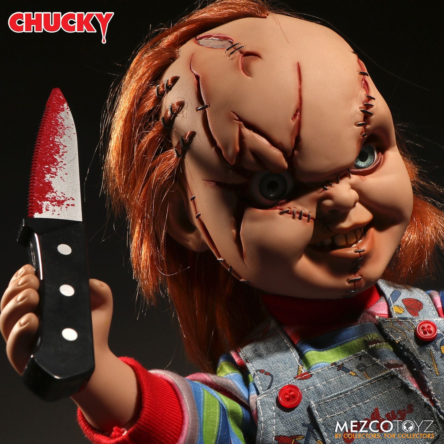Mezco Toyz Chucky Child's Play Talking Mega Scale Action Figure, 15" - Collectors Row Inc.