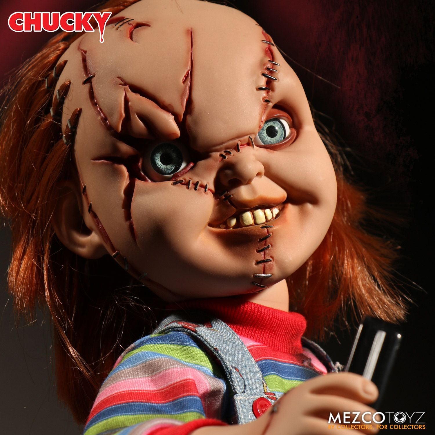 Mezco Toyz Chucky Child's Play Talking Mega Scale Action Figure, 15" - Collectors Row Inc.