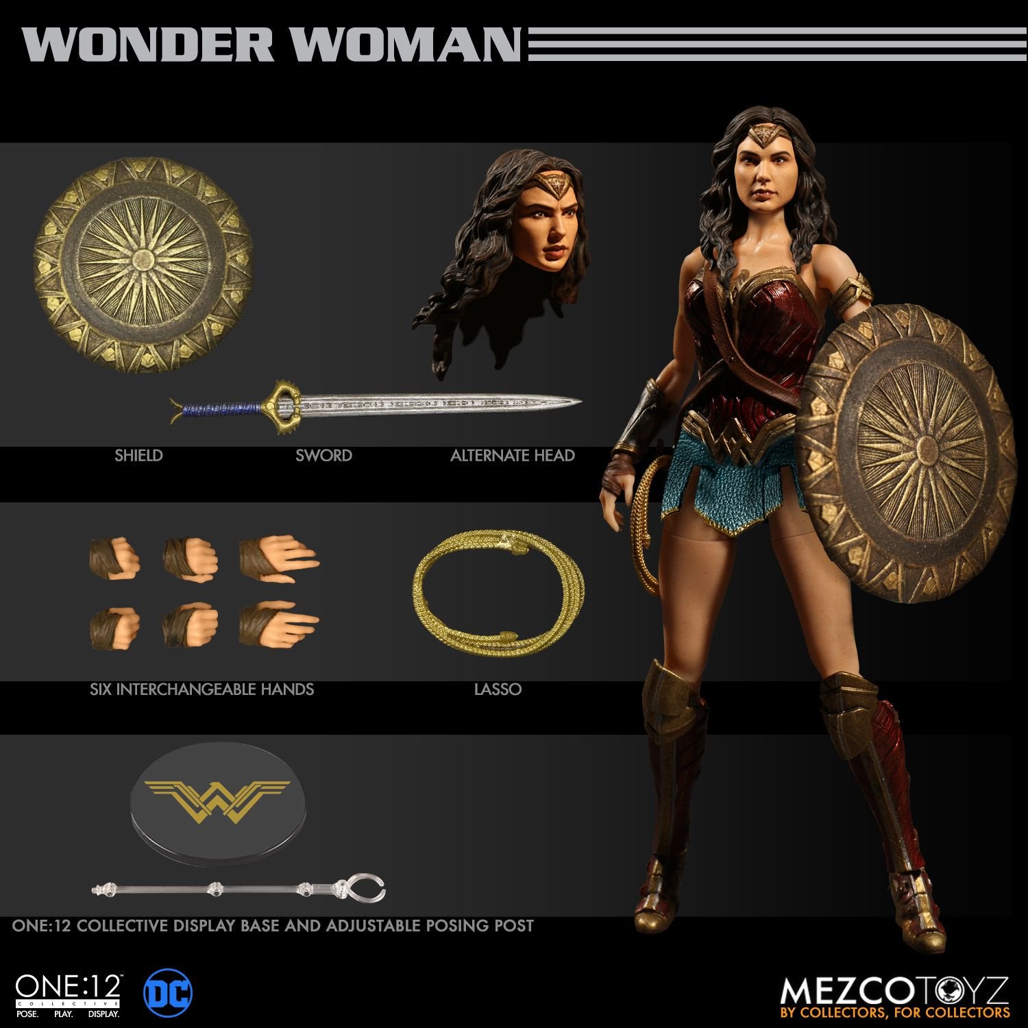One:12 Collective Wonder Woman Gal Gadot Action Figure - Collectors Row Inc.