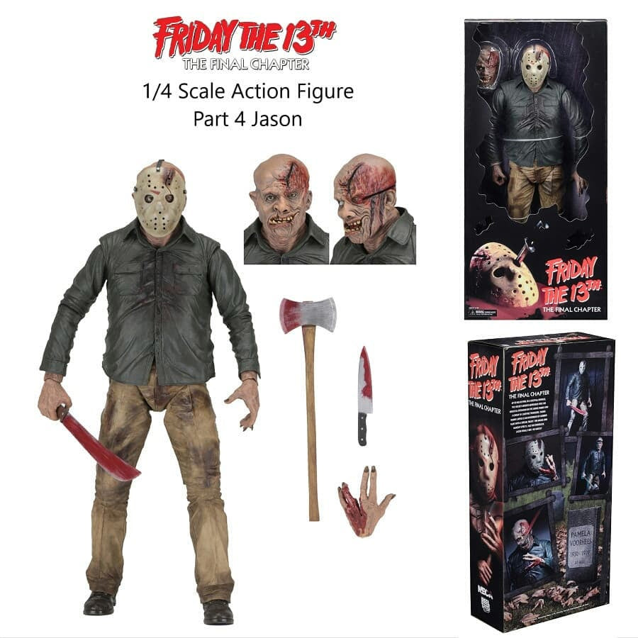 NECA Friday the 13th - 1/4 Scale Action Figure - Part 4 Jason - Collectors  Row Inc.