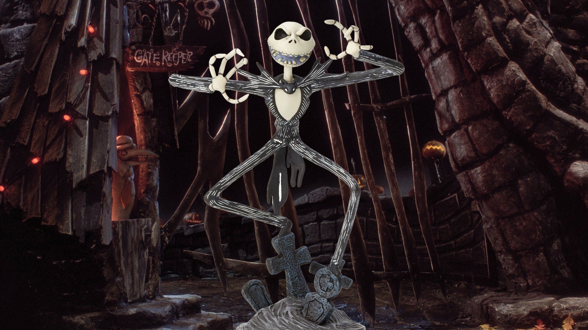 Nightmare Before Christmas Jack Skellington Vinyl Figurine by Grand Jester Studios - Collectors Row Inc.