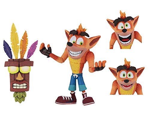 NECA - Crash Bandicoot - 7" Scale Action Figure- Ultra Deluxe Crash - Collectors Row Inc.