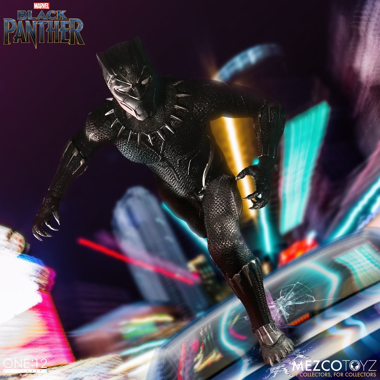 Mezco One:12 Collective Black Panther Action Figure - Collectors Row Inc.