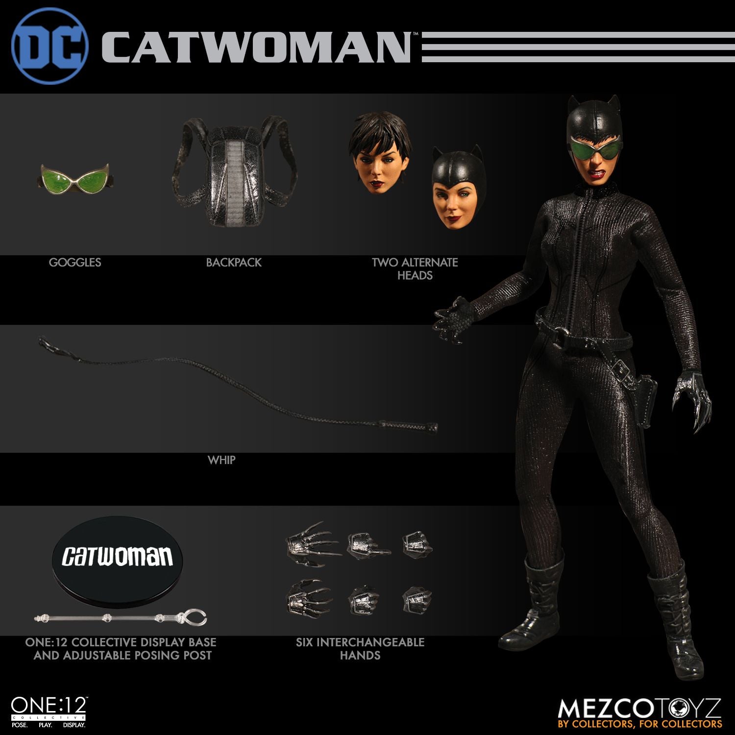 Mezco CATWOMAN One:12 Collective DC Universe Action Figure - Collectors Row Inc.
