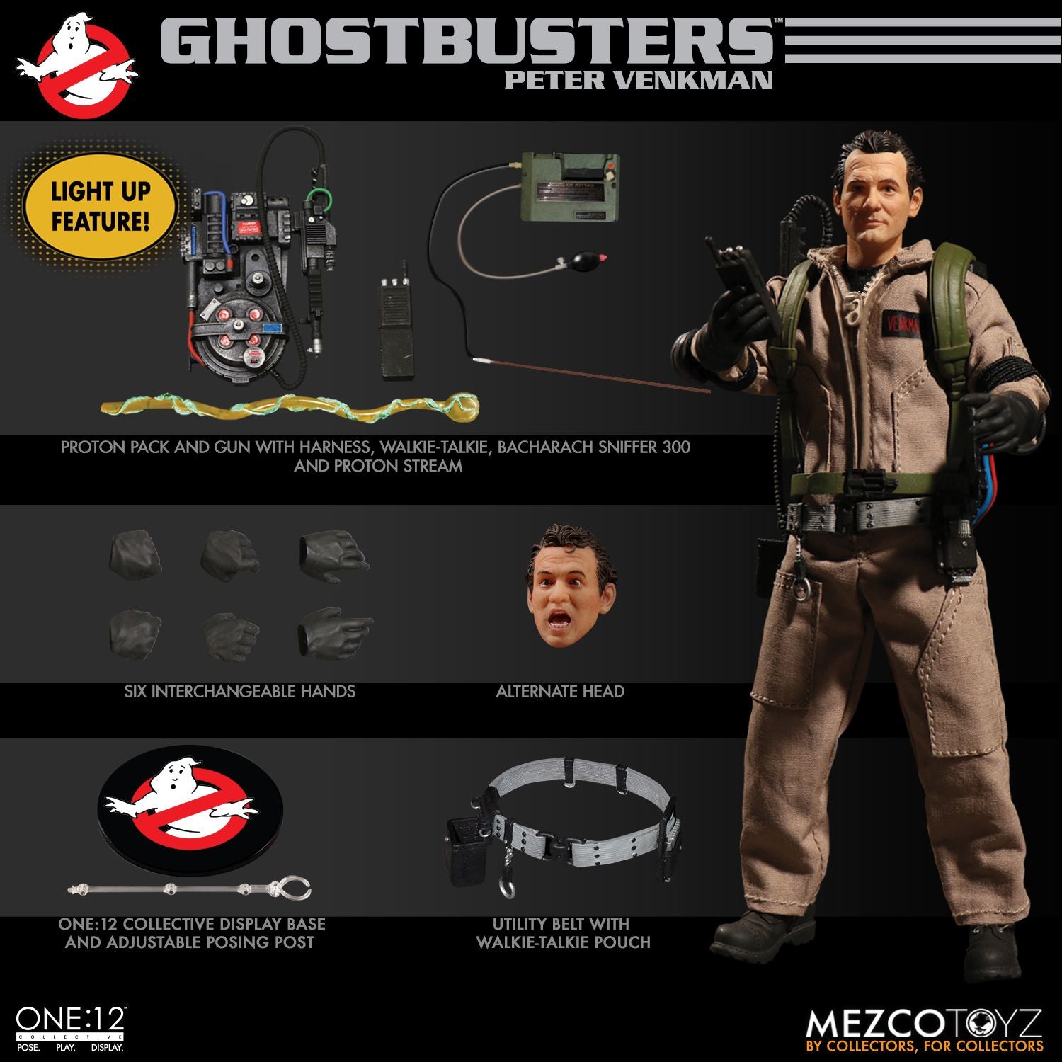 Mezco Ghostbusters One:12 Collective Deluxe Box Set - Collectors Row Inc.