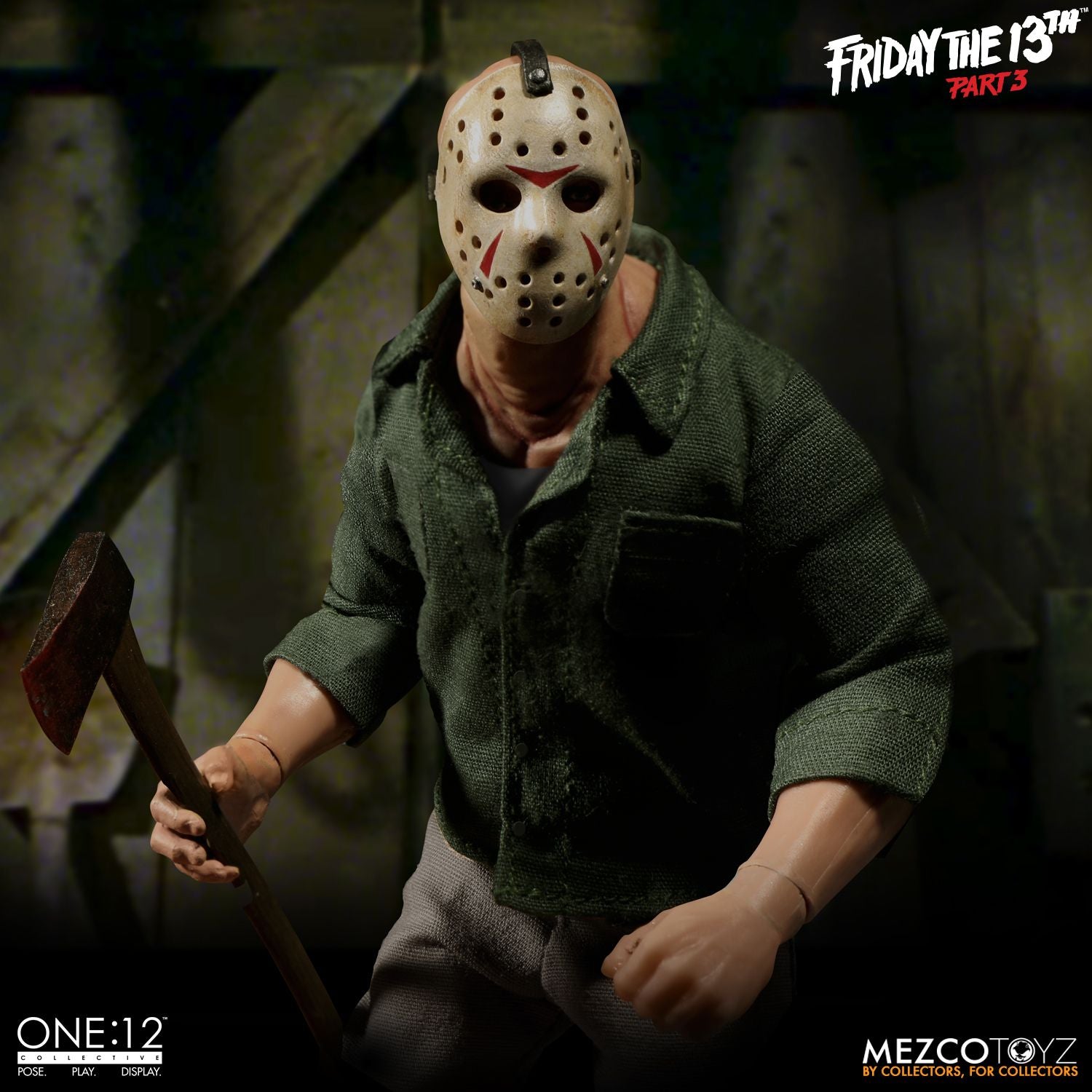 Jason Voorhees Mezco Toys One:12 Friday The 13th Part 3 Action Figure - Collectors Row Inc.