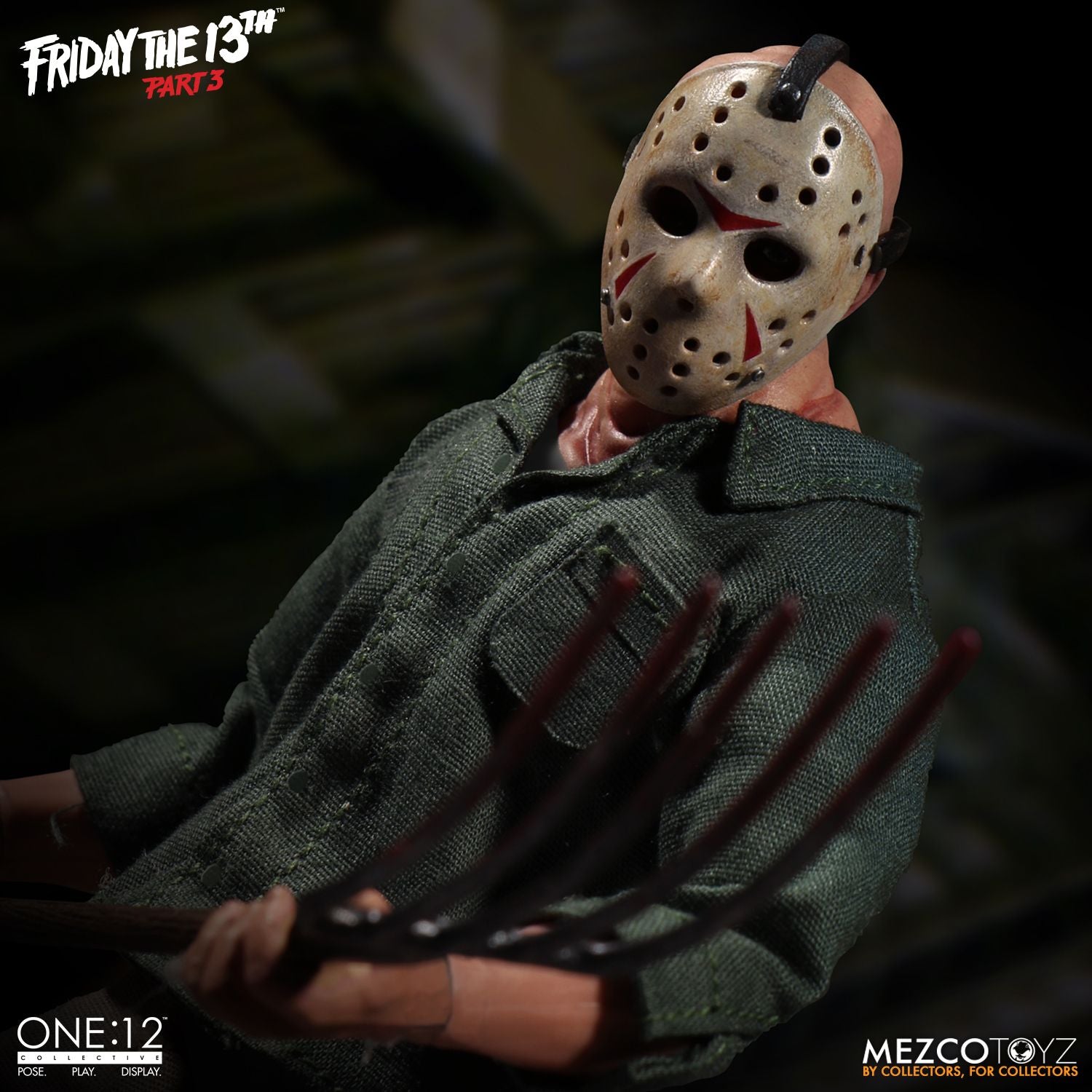 Jason Voorhees Mezco Toys One:12 Friday The 13th Part 3 Action Figure - Collectors Row Inc.