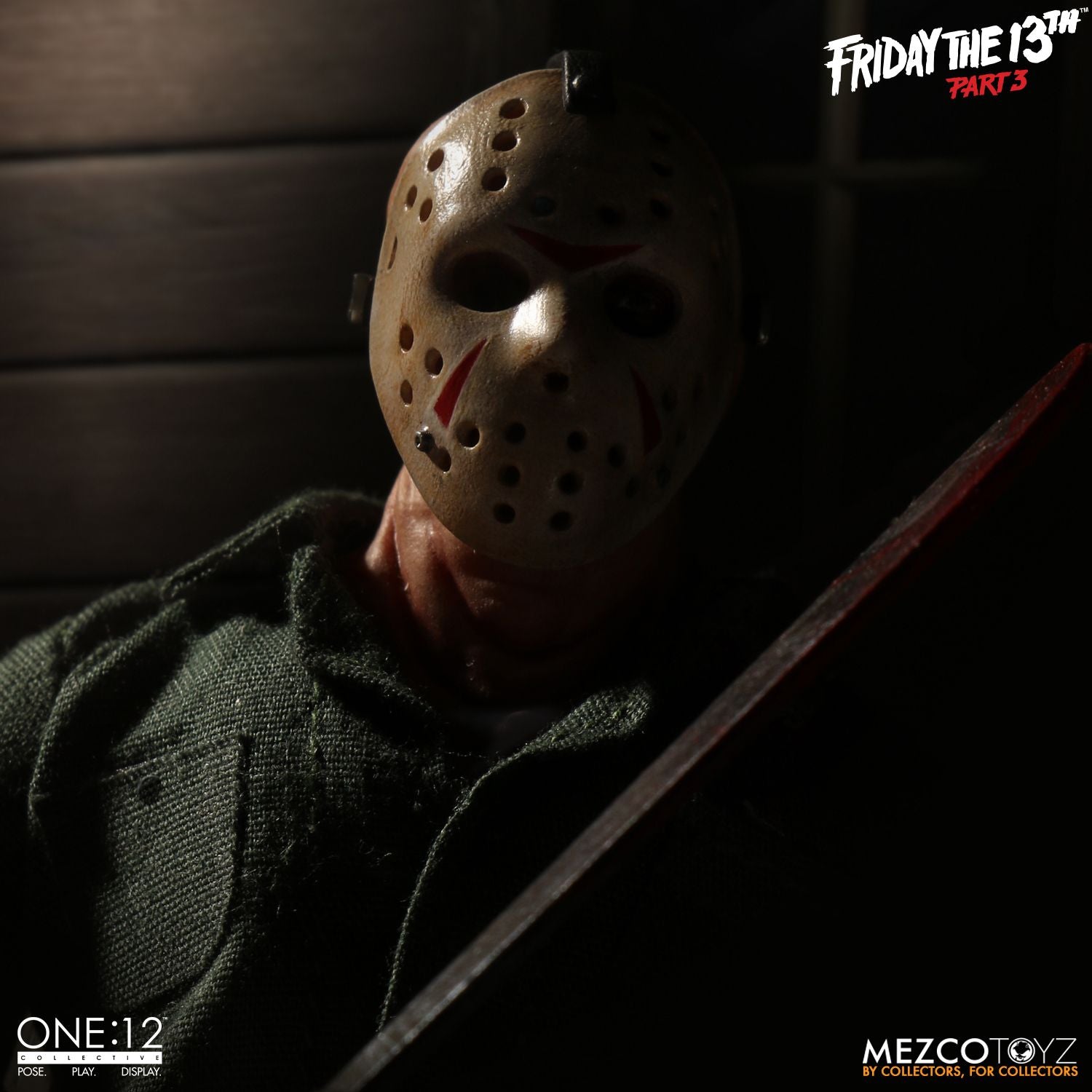 Jason Voorhees Mezco Toys One:12 Friday The 13th Part 3 Action Figure - Collectors Row Inc.