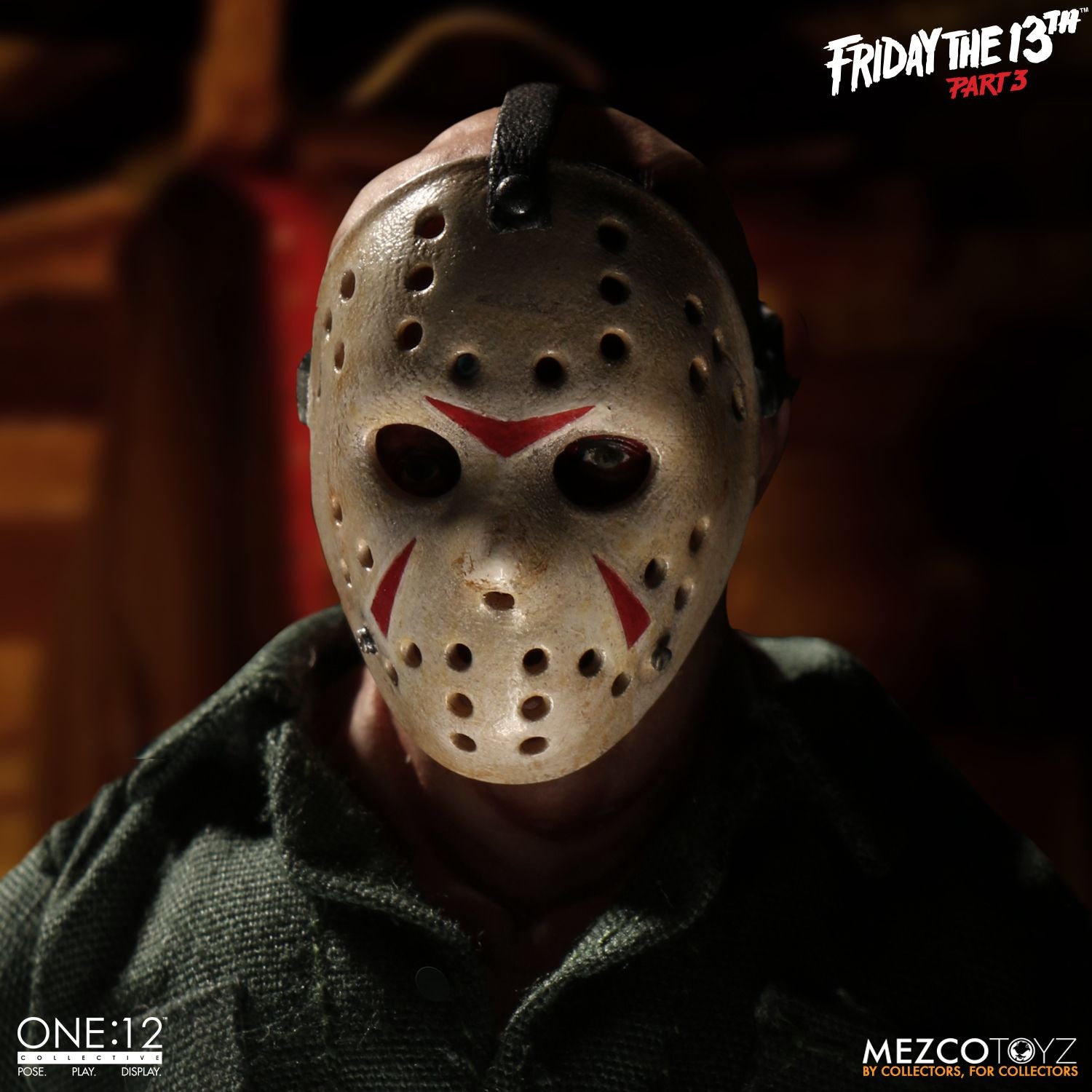 Jason Voorhees Mezco Toys One:12 Friday The 13th Part 3 Action Figure - Collectors Row Inc.