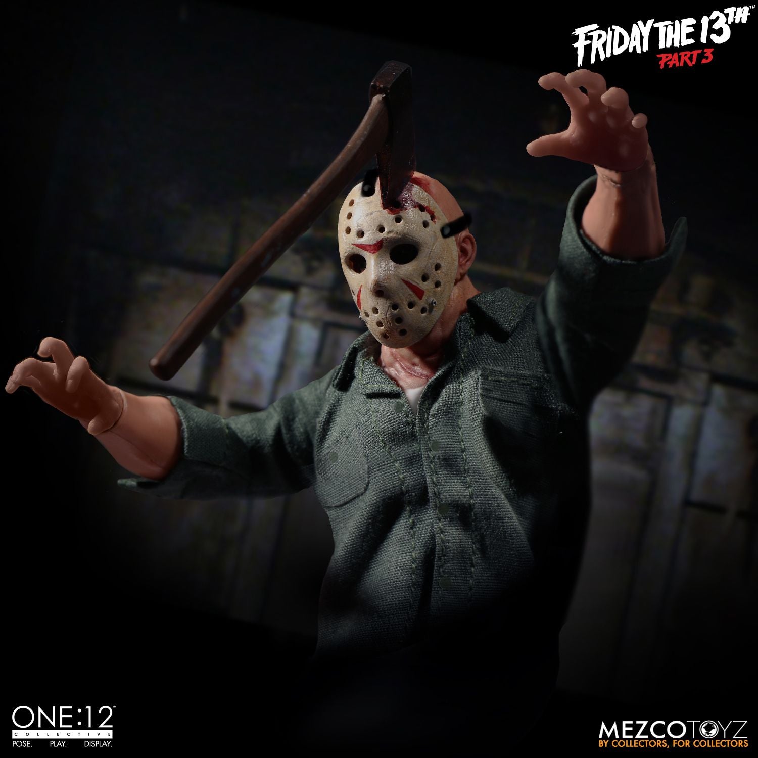 Jason Voorhees Mezco Toys One:12 Friday The 13th Part 3 Action Figure - Collectors Row Inc.