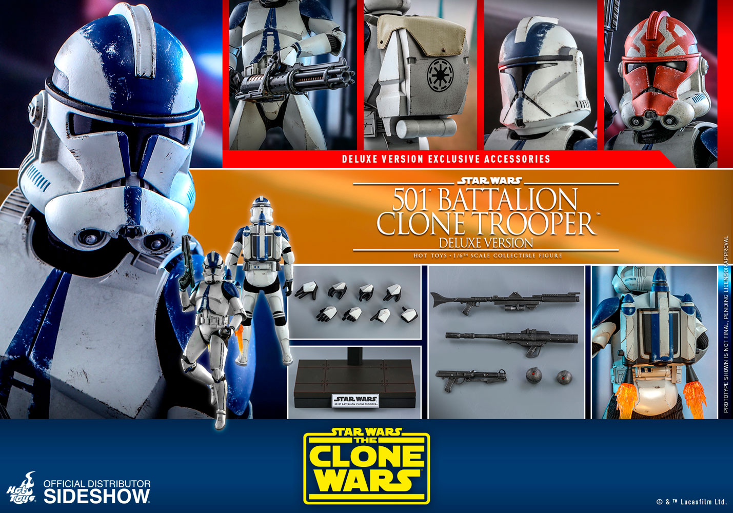 501st Battalion Clone Trooper (Deluxe) Sixth Scale Figure