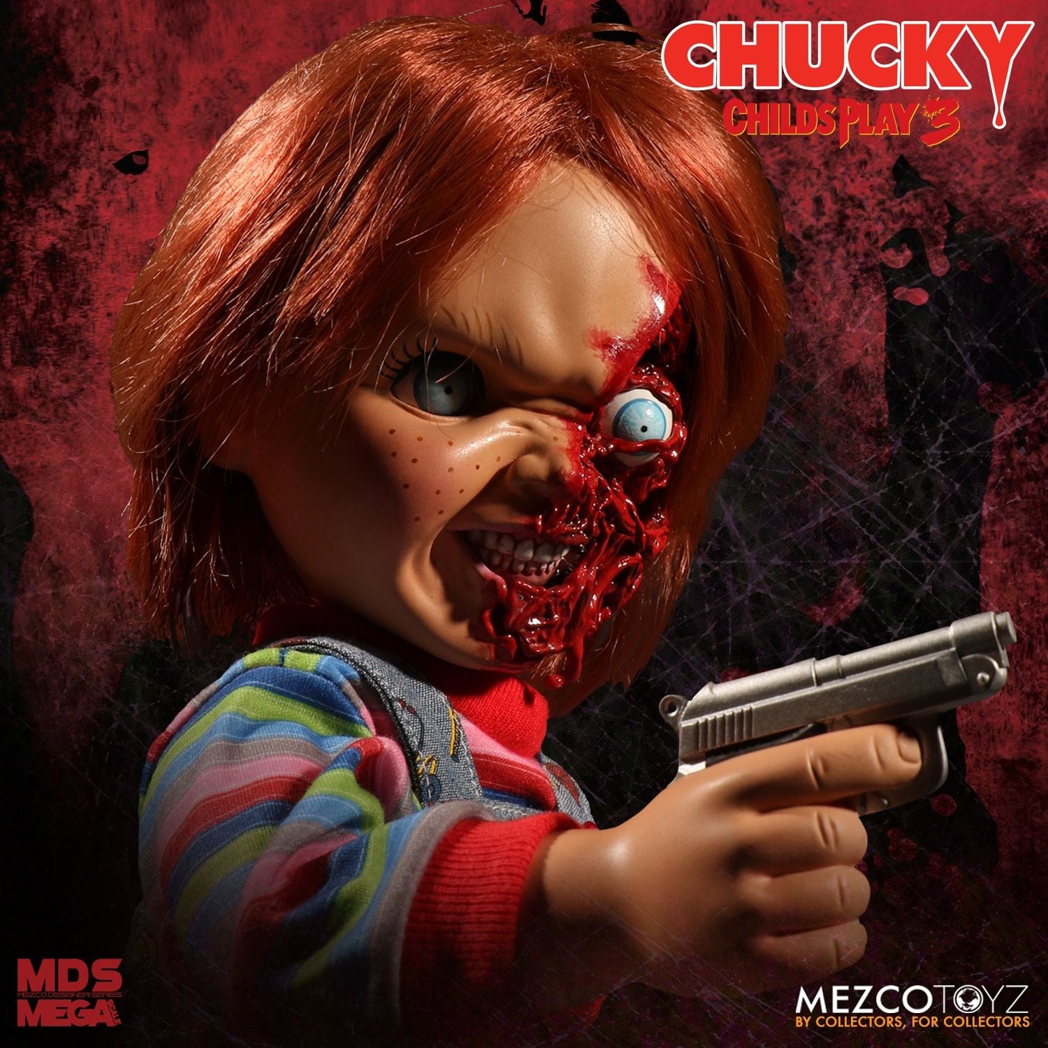 Child's Play 3: Talking Pizza Face Chucky by Mezco - Collectors Row Inc.