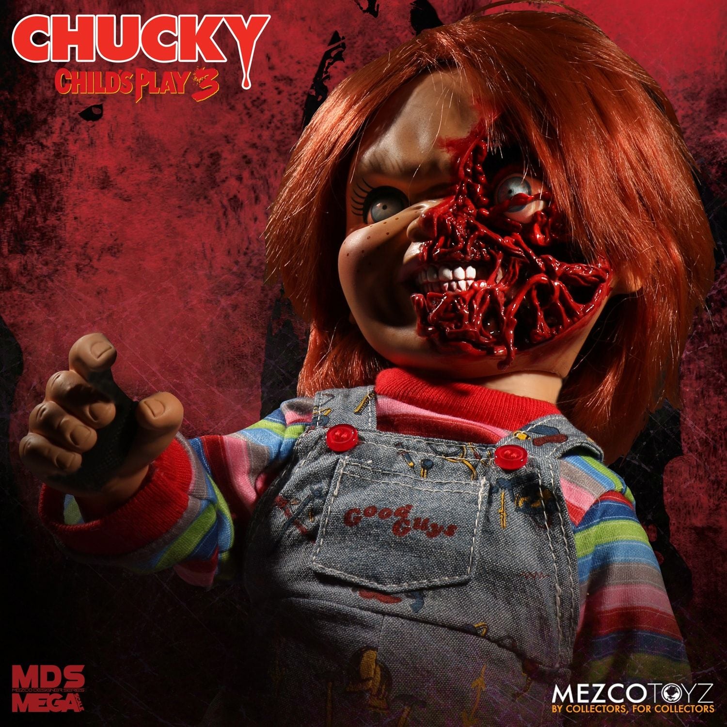 Child's Play 3: Talking Pizza Face Chucky by Mezco - Collectors Row Inc.