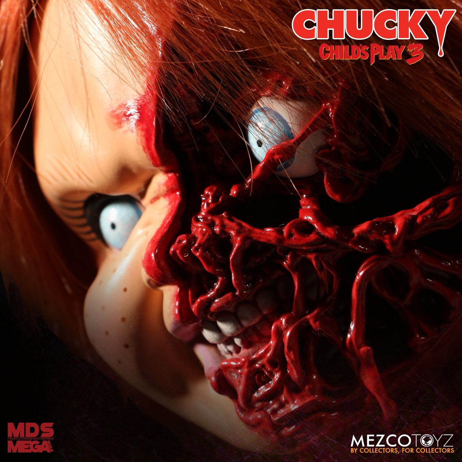Child's Play 3: Talking Pizza Face Chucky by Mezco - Collectors Row Inc.