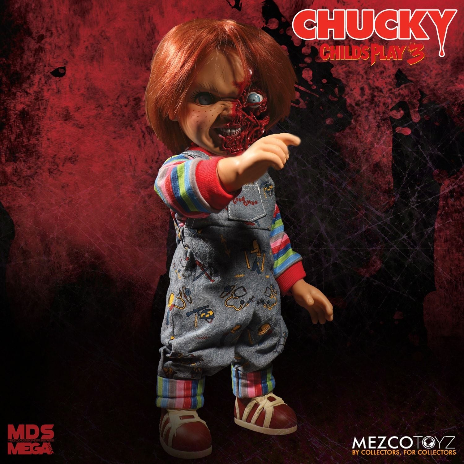 Child's Play 3: Talking Pizza Face Chucky by Mezco - Collectors Row Inc.