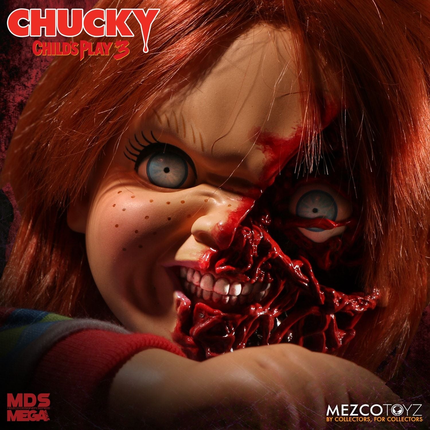 Child's Play 3: Talking Pizza Face Chucky by Mezco - Collectors Row Inc.