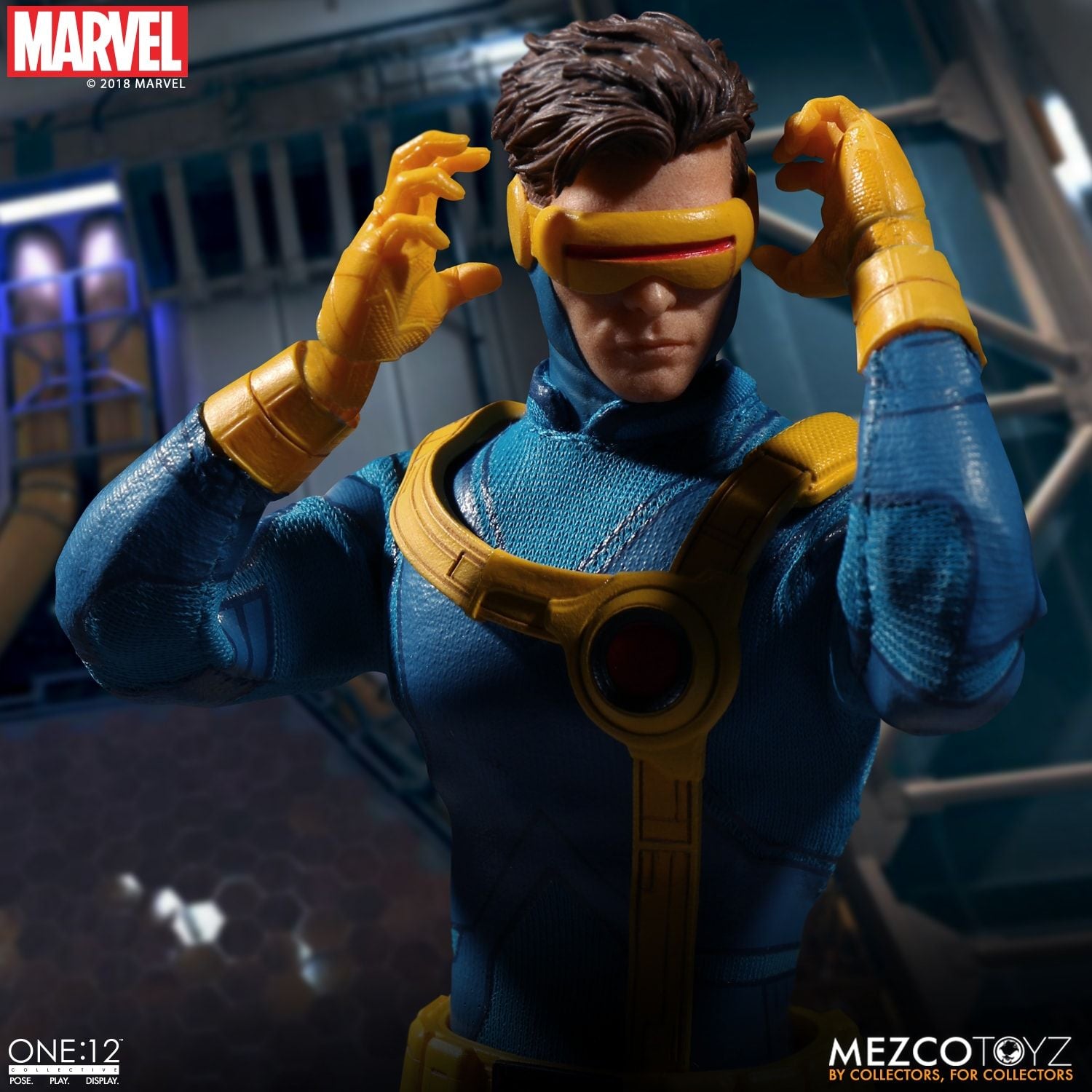 Mezco X-Men Cyclops Light Up One: 12 Collective: Marvel Action Figure - Collectors Row Inc.