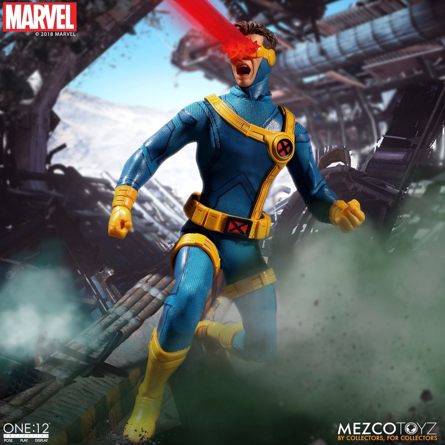Mezco X-Men Cyclops Light Up One: 12 Collective: Marvel Action Figure - Collectors Row Inc.