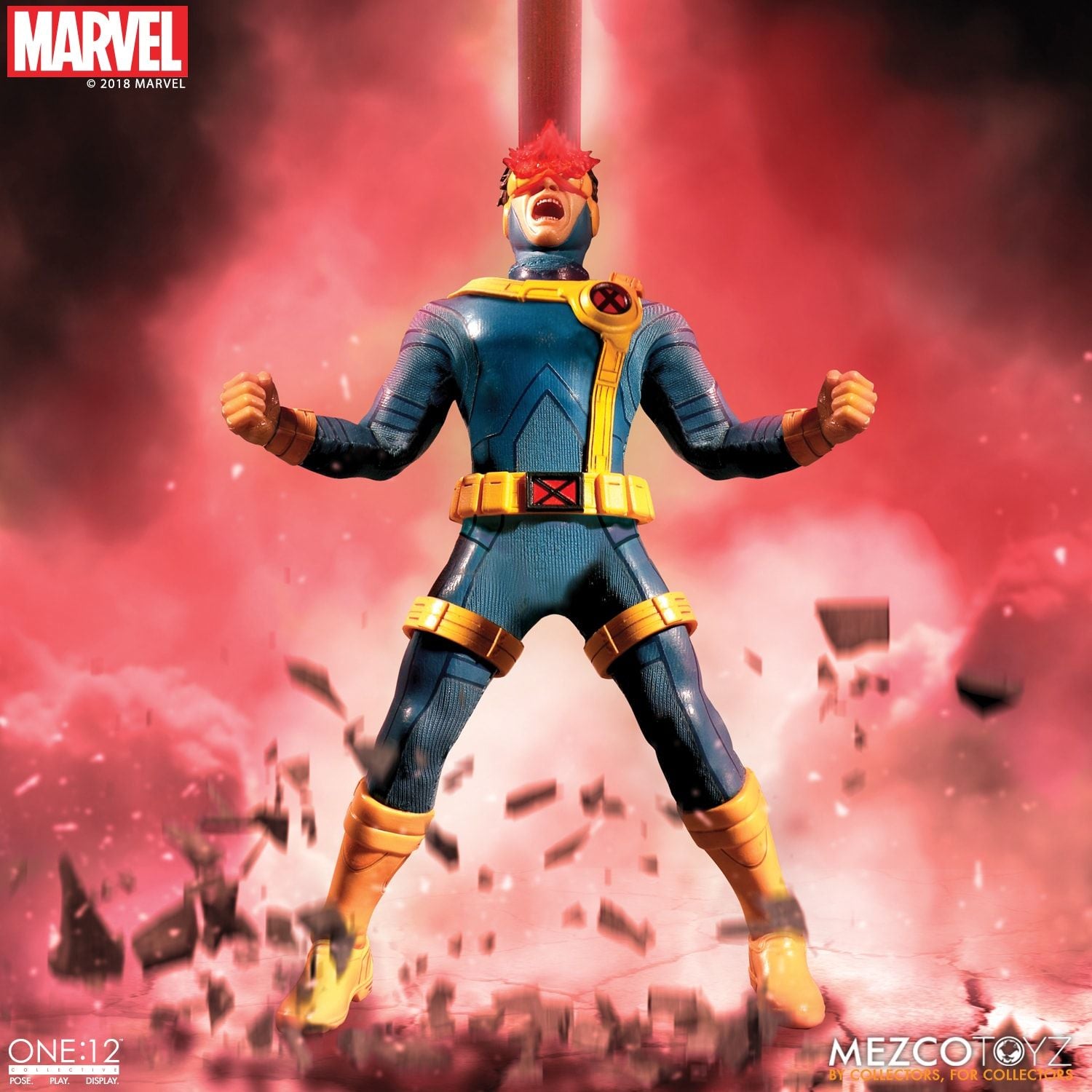 Mezco X-Men Cyclops Light Up One: 12 Collective: Marvel Action Figure - Collectors Row Inc.