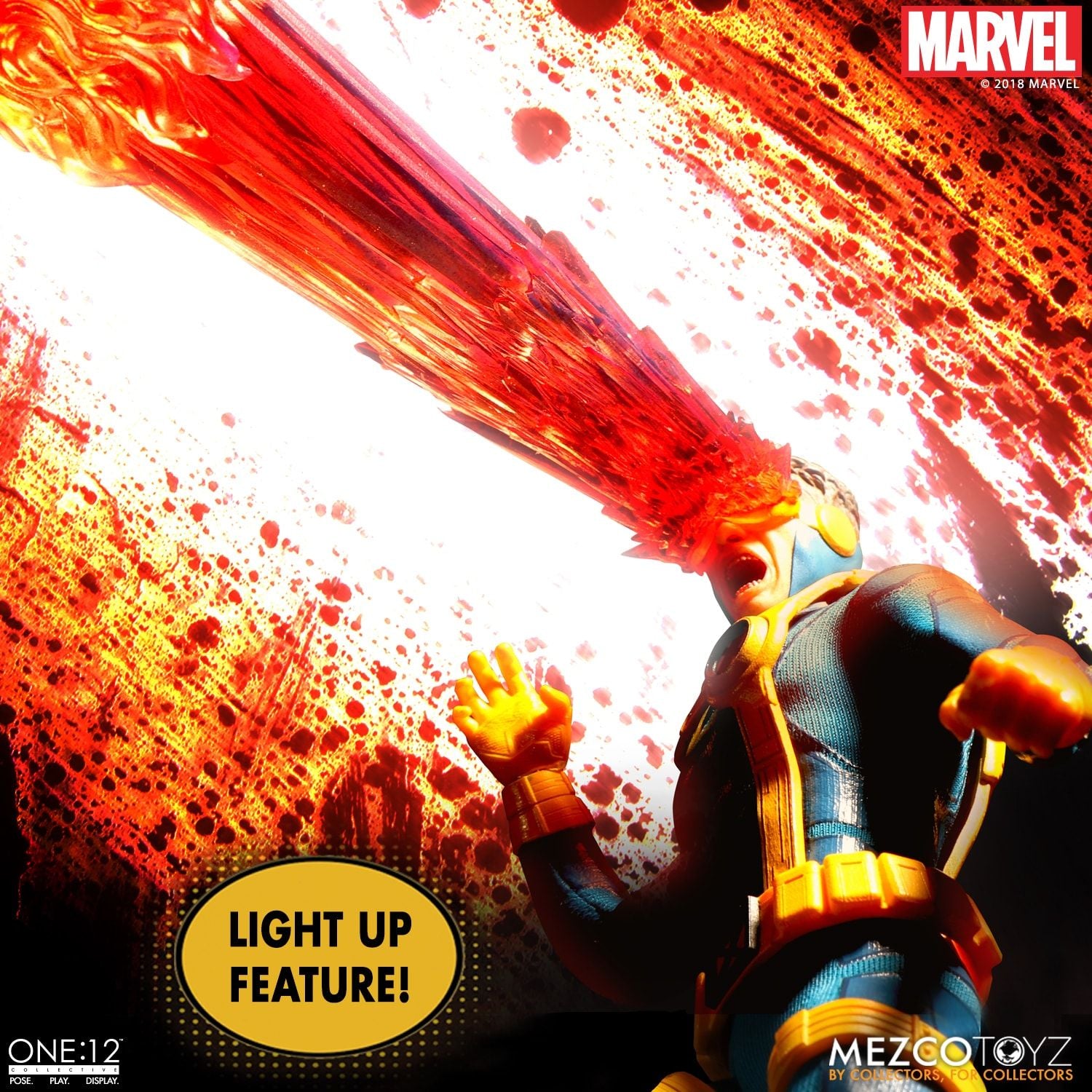 Mezco X-Men Cyclops Light Up One: 12 Collective: Marvel Action Figure - Collectors Row Inc.